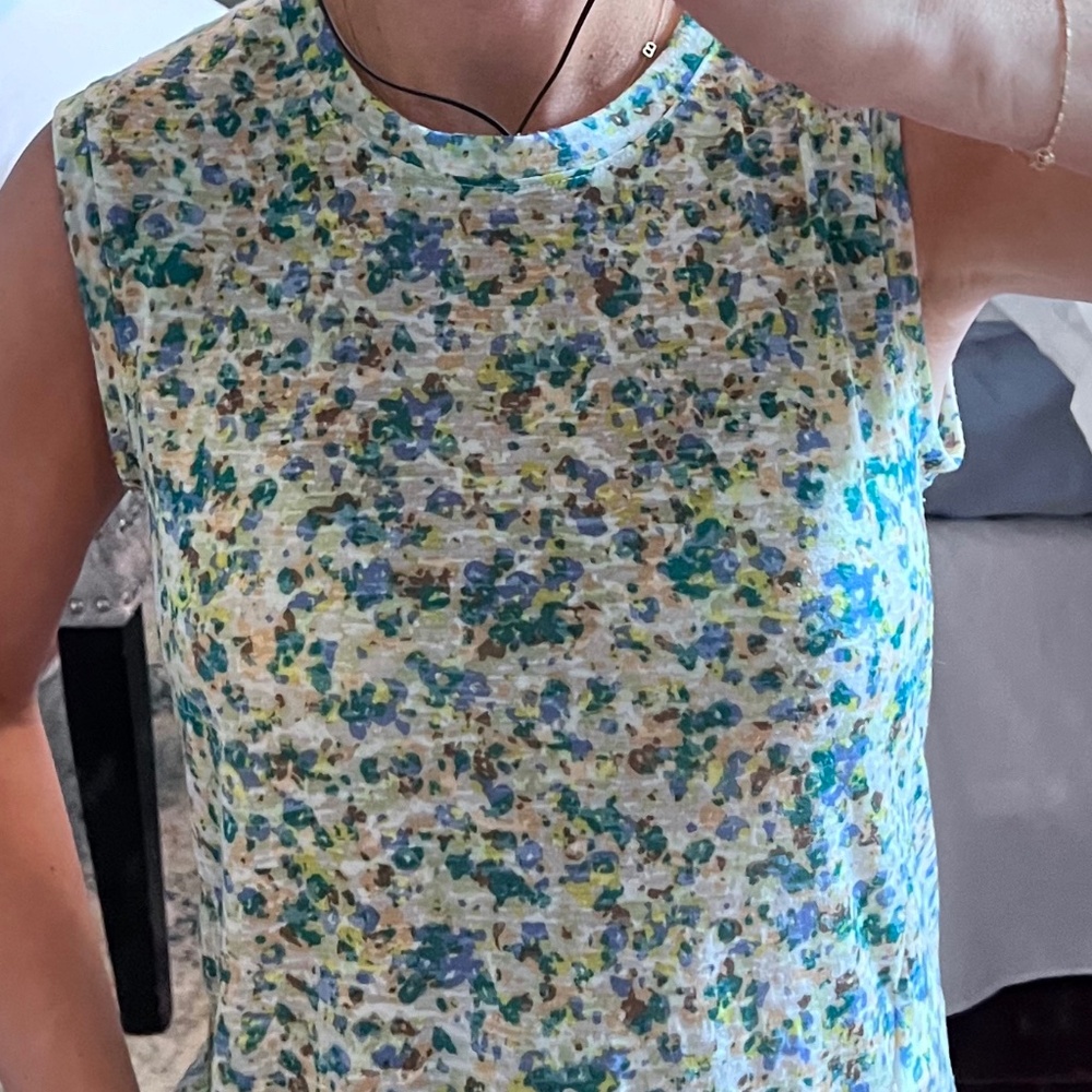 Bcbgeneration floral muscle tee